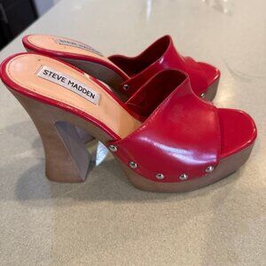 Steve Madden Red Sandals